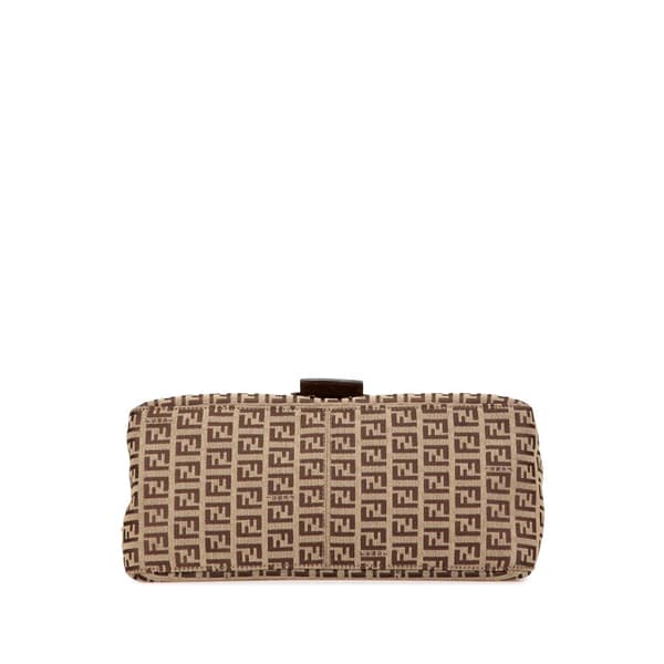 Pre-owned Fendi Zucchino Canvas Mamma Forever Brown