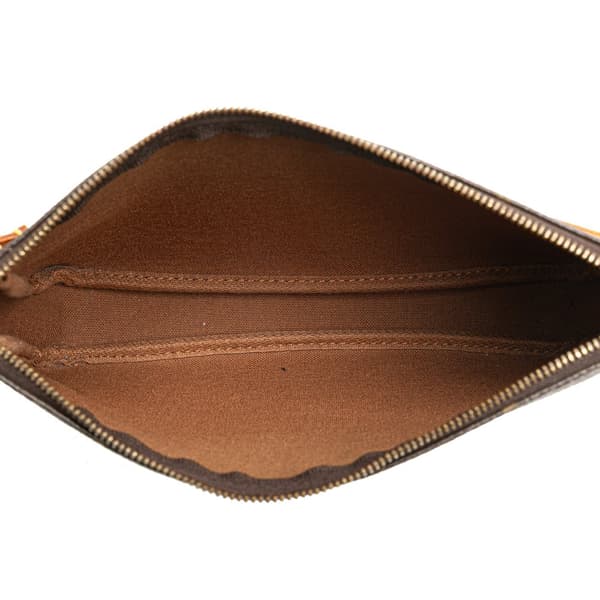 Pre-owned Louis Vuitton Monogram Pochette Accessoires Brown