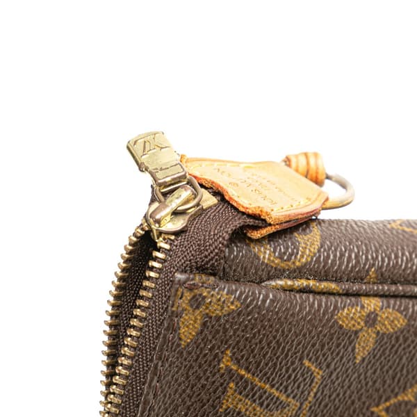 Pre-owned Louis Vuitton Monogram Pochette Accessoires Brown