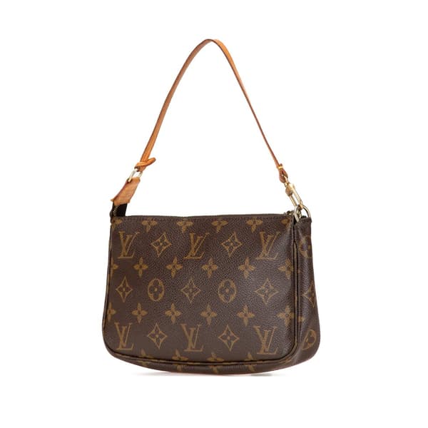 Pre-owned Louis Vuitton Monogram Pochette Accessoires Brown