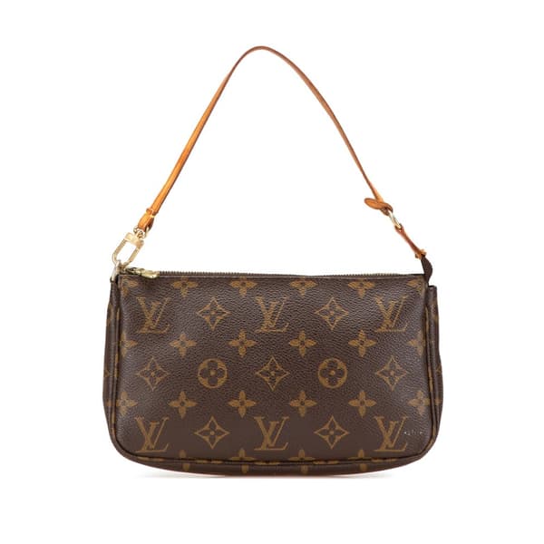 Pre-owned Louis Vuitton Monogram Pochette Accessoires Brown