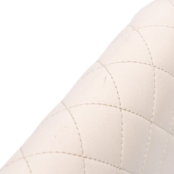 Pre-owned Chanel Medium Sheepskin Beauty Lock Flap White