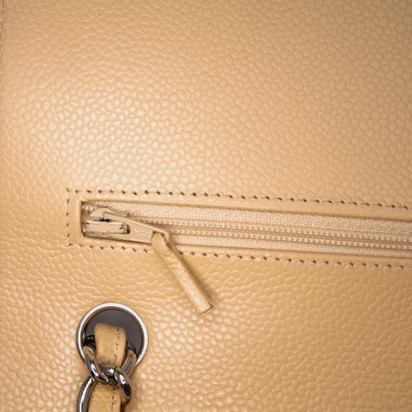 Pre-owned Chanel Jumbo Classic Caviar Double Flap Brown