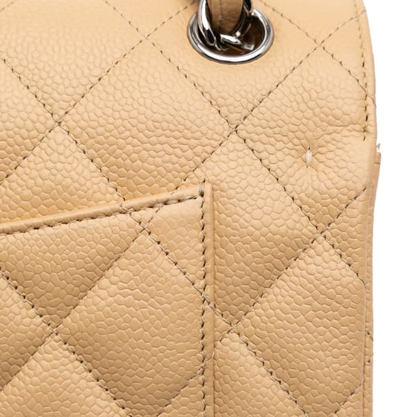 Pre-owned Chanel Jumbo Classic Caviar Double Flap Brown