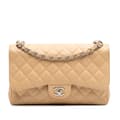 Pikkukuva 1 / 10: Pre-owned Chanel Jumbo Classic Caviar Double Flap Brown