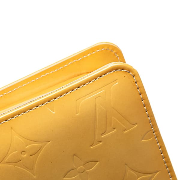 Pre-owned Louis Vuitton Monogram Vernis Pochette Lexington Yellow