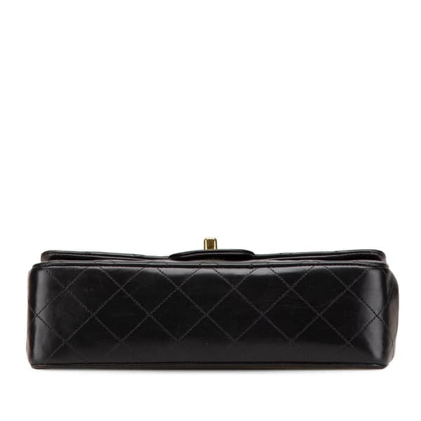Pre-owned Chanel Small Classic Lambskin Double Flap Black