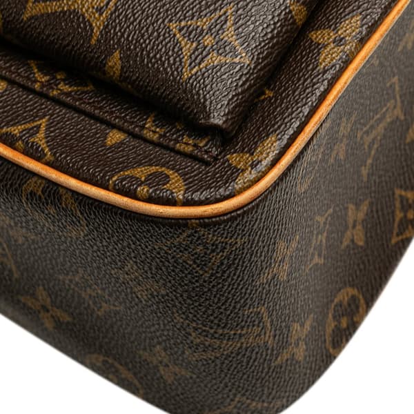 Pre-owned Louis Vuitton Monogram Viva Cite GM Brown