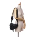 Miniatyrbillede 10 af 10: Pre-owned Dior Oblique Embossed Calfskin Saddle Bag Black