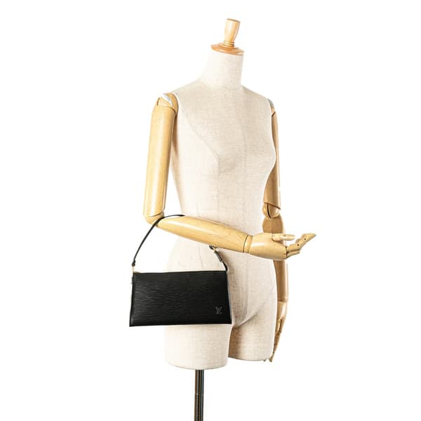 Pre-owned Louis Vuitton Epi Pochette Accessoires Black