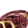 Pikkukuva 7 / 10: Pre-owned Dior Oblique Velvet Embroidered Saddle Bag Red