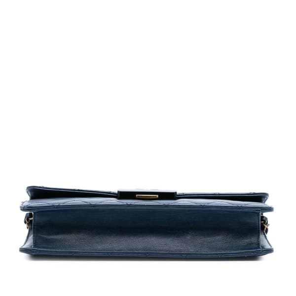 Pre-owned Chanel Medium Sheepskin Beauty Lock Flap Blue