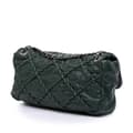 Miniatyrbild 2 av 10: Pre-owned Chanel Medium Quilted Crinkled Calfskin Ultra Stitch Flap Green