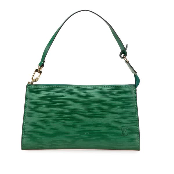 Pre-owned Louis Vuitton Epi Pochette Accessoires Green