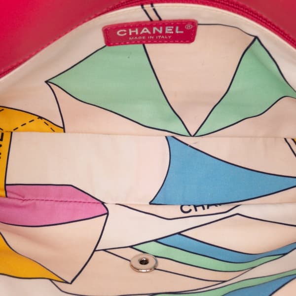 Pre-owned Chanel Medium Quilted Terry Cloth Coco Beach Flap Pink