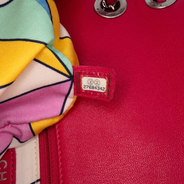 Pre-owned Chanel Medium Quilted Terry Cloth Coco Beach Flap Pink