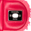 Miniatyrbild 7 av 10: Pre-owned Chanel Medium Quilted Terry Cloth Coco Beach Flap Pink