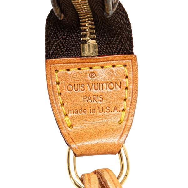 Pre-owned Louis Vuitton Monogram Pochette Accessoires Brown