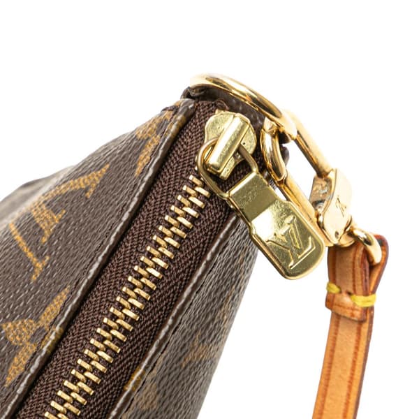 Pre-owned Louis Vuitton Monogram Pochette Accessoires Brown