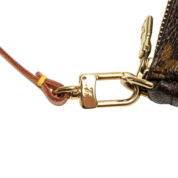 Pre-owned Louis Vuitton Monogram Pochette Accessoires Brown