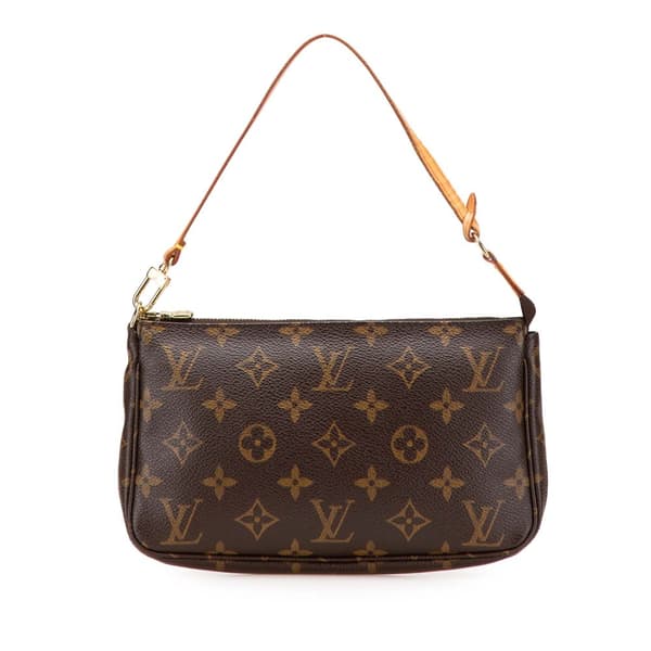 Pre-owned Louis Vuitton Monogram Pochette Accessoires Brown