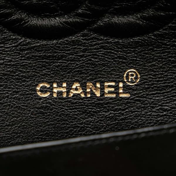 Pre-owned Chanel Medium Classic Patent Double Flap Black