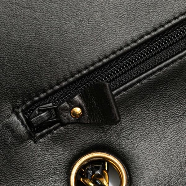 Pre-owned Chanel Medium Classic Patent Double Flap Black