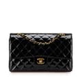 Pikkukuva 1 / 10: Pre-owned Chanel Medium Classic Patent Double Flap Black
