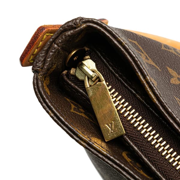 Pre-owned Louis Vuitton Monogram Looping GM Brown