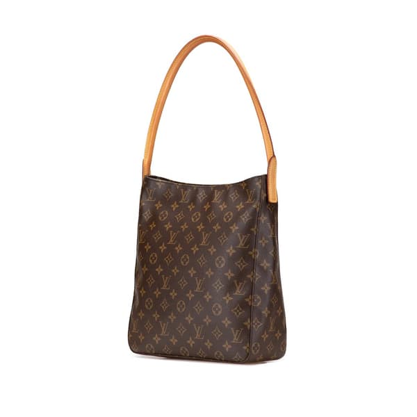 Pre-owned Louis Vuitton Monogram Looping GM Brown