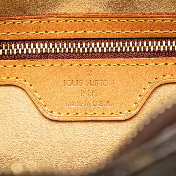 Pre-owned Louis Vuitton Monogram Looping GM Brown