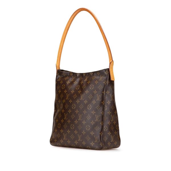 Pre-owned Louis Vuitton Monogram Looping GM Brown