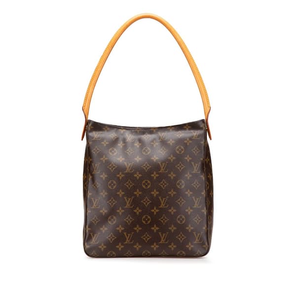 Pre-owned Louis Vuitton Monogram Looping GM Brown