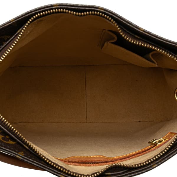 Pre-owned Louis Vuitton Monogram Looping GM Brown