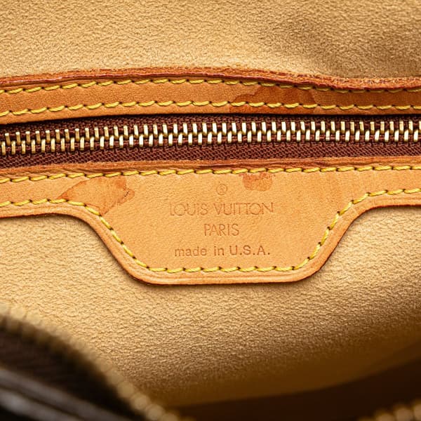 Pre-owned Louis Vuitton Monogram Looping GM Brown