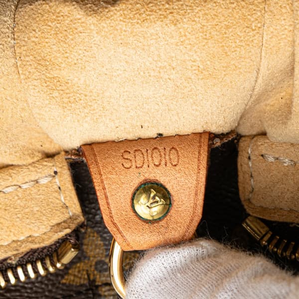 Pre-owned Louis Vuitton Monogram Looping GM Brown