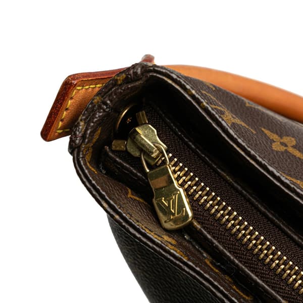 Pre-owned Louis Vuitton Monogram Looping GM Brown