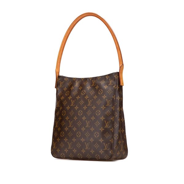 Pre-owned Louis Vuitton Monogram Looping GM Brown