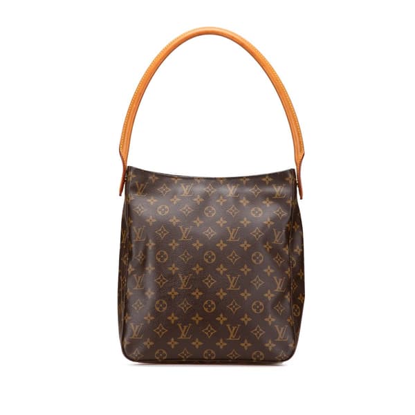 Pre-owned Louis Vuitton Monogram Looping GM Brown