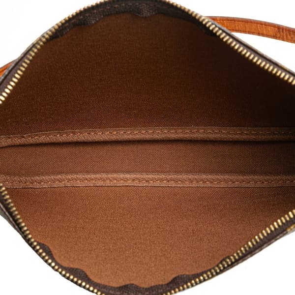 Pre-owned Louis Vuitton Monogram Pochette Accessoires Brown