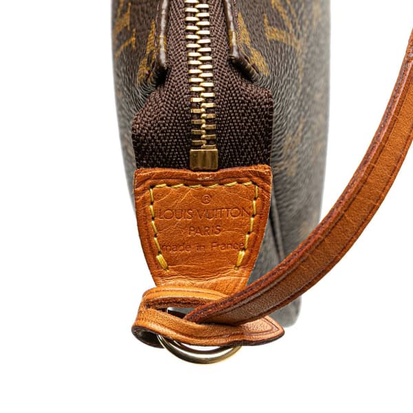 Pre-owned Louis Vuitton Monogram Pochette Accessoires Brown