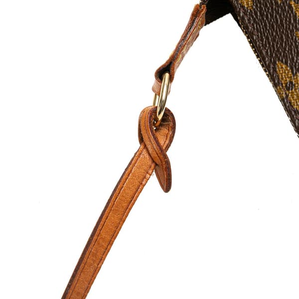 Pre-owned Louis Vuitton Monogram Pochette Accessoires Brown