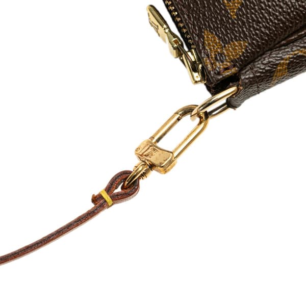 Pre-owned Louis Vuitton Monogram Pochette Accessoires Brown