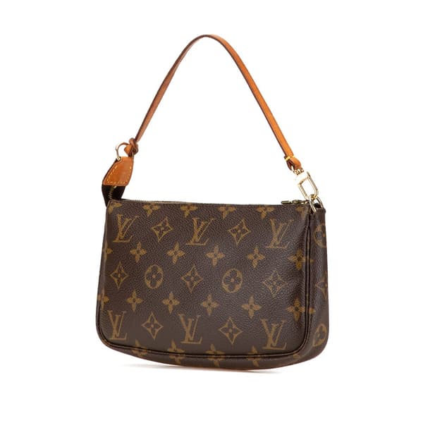 Pre-owned Louis Vuitton Monogram Pochette Accessoires Brown