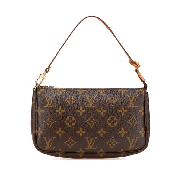 Pre-owned Louis Vuitton Monogram Pochette Accessoires Brown