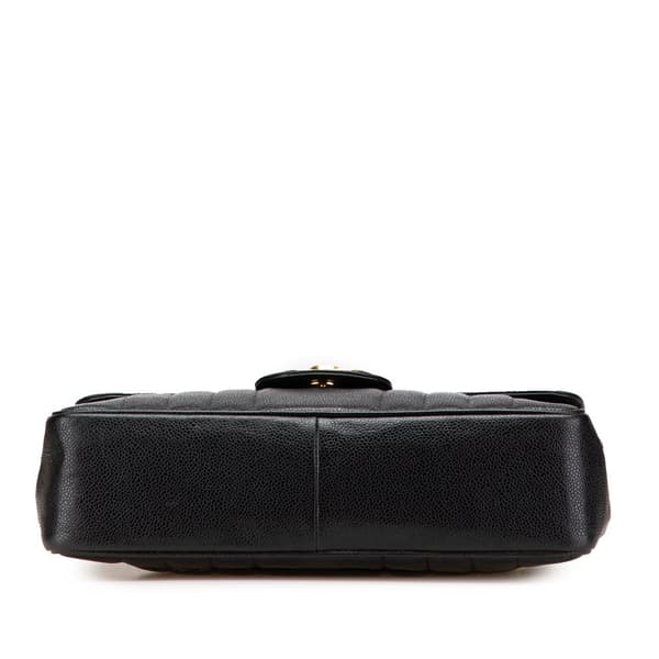 Pre-owned Chanel Jumbo XL Caviar Mademoiselle Flap Black