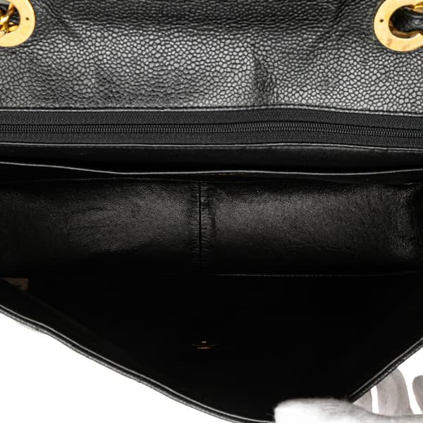 Pre-owned Chanel Jumbo XL Caviar Mademoiselle Flap Black