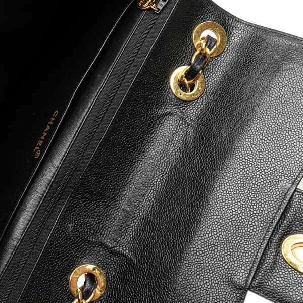 Pre-owned Chanel Jumbo XL Caviar Mademoiselle Flap Black