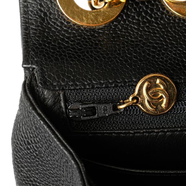 Pre-owned Chanel Jumbo XL Caviar Mademoiselle Flap Black