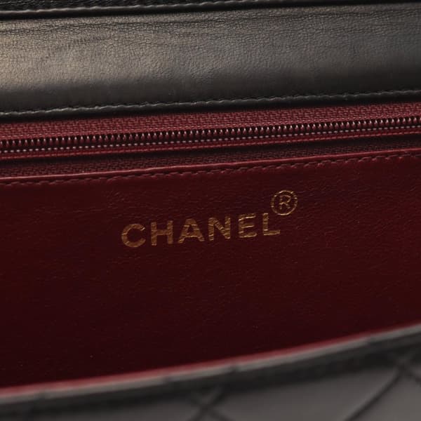 Pre-owned Chanel Quilted Lambskin Single Flap Black